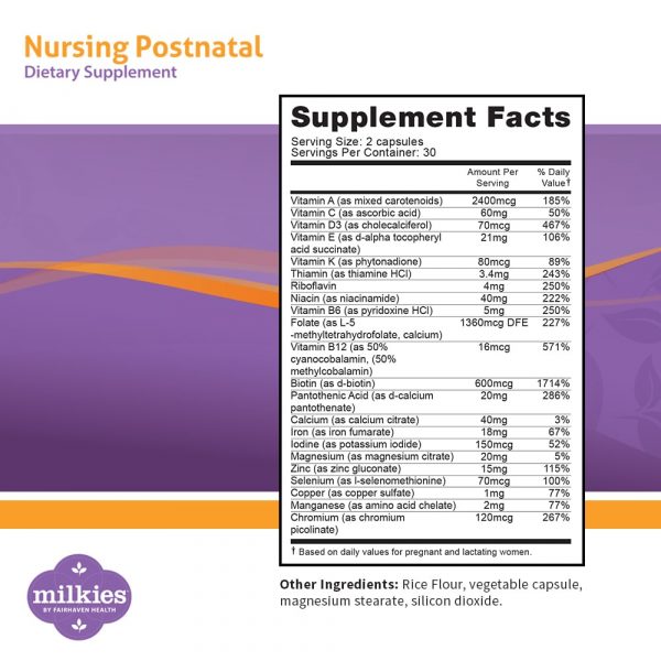 Nursing Postnatal  - Multivitamínico para lactancia materna - Image 2