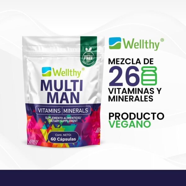 Multivitamínico Premium para Hombre 60 Cápsulas - Image 3