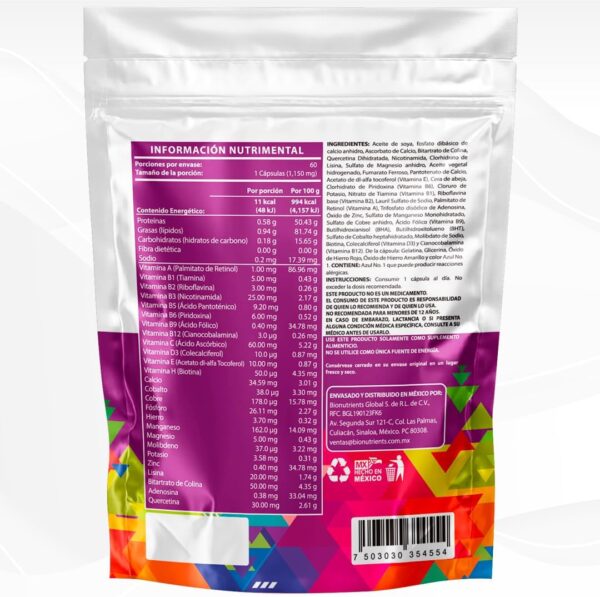Multivitamínico Premium para Mujeres 60 Cápsulas - Image 2
