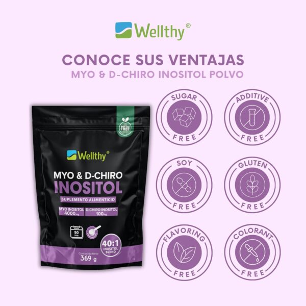 Myo & D-Chiro Inositol en Polvo 369 grs - Image 4