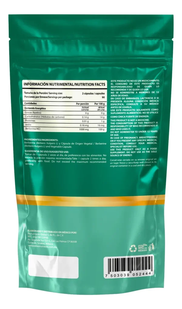 Berberina 180 capsulas - Image 3